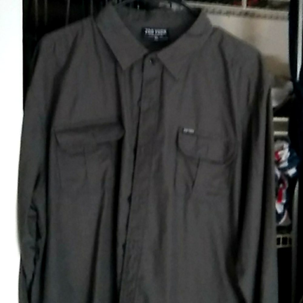 Zoo York XL grey button down